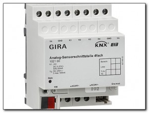 Gira Złącze sensora analogowe 4-bieg. KNX/EIB modułowy 102100