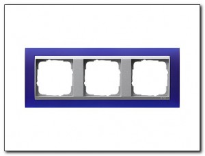 Gira Ramka potrójna aluminiowy Gira Event Opaque niebieski 021393