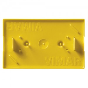 Vimar Pokrywa do puszki montażowej podtynkowej 3M do ścian murowanych - Żółta - V71323