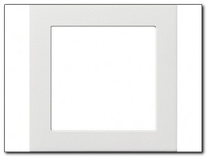 Gira Ramka pośrednia 50x50 kwadratowa Gira F100 biały 0282112