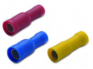 BM GROUP Gniazdo z PVC całkowicie izolowane z antywibracyjną tulejką miedzianą 2.5/4 z przekrojem 1.5-2.5 mm² - Niebieskie (50 szt.) 00244