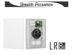 Stealth Acoustics Niewidzialny głośnik podtynkowy 2-drożny LR8G ze skrzynką akustyczną