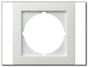 Gira Ramka pośrednia 50x50 okrągła S-Color biały 028140