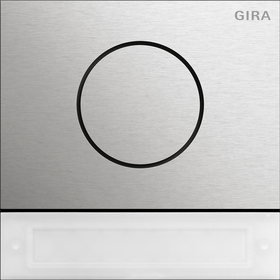 Gira Moduł bramofonu z przyciskiem uruchamiania System 106 naturalny stalowy 5569920