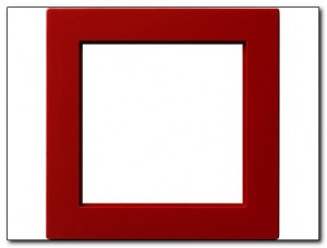 Gira Ramka pośrednia 50x50 kwadratowa S-Color czerwony 028243