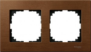 Ramka Merten M-Elegance drewno podwójna, Wiśnia MTN4052-3472