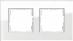 Gira Ramka podwójna Gira Esprit Szkło białe 021212