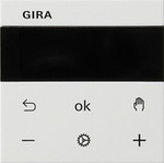 Gira Regulator temp. pom. z wyświetlaczem Display System 3000 System 55 biały - 539303