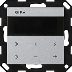 Gira Radio podtynkowe IP WiFi Bluetooth bez głośnika System 55 kolor aluminiowy 232026