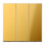 Jung LS Klawisz 3-krotny - w kolorze złota - GO993