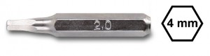 Beta Końcówka wkrętakowa 4mm precyzyjna trzpieniowa sześciokątna 1,3mm 012560023