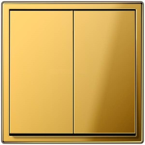 Jung Przycisk LS 990 Podwójny Standardowy – w kolorze złota 