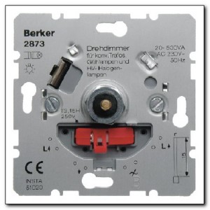 Berker - Hager Ściemniacz obrotowy NV z płynną regulacją 2873