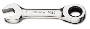 Beta Klucz płasko-oczkowy krótki, zapadka dwukierunkowa 9mm 001420109