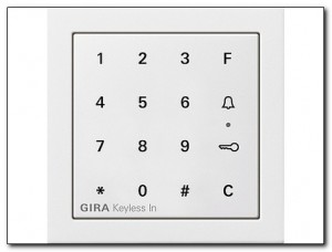 Gira Keyless In Klawiatura kodowa Gira F100 biały 2605112