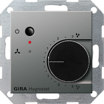 Gira Higrostat Gira E22 naturalny stalowy 226520