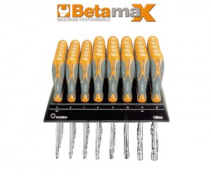 Beta Zestaw kluczy nasadowych długich Betamax na półce 5-13mm 43szt. 009430701