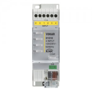 Vimar Wejście binarne 4-kanałowe 120-230V KNX 2M - 01510