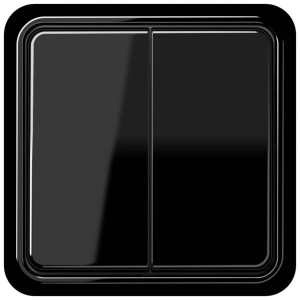 Jung Przycisk CD 500 Podwójny Standardowy – Czarny