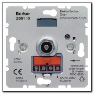 Berker - Hager Elektroniczny potencjometr obrotowy 1-10 V 289110