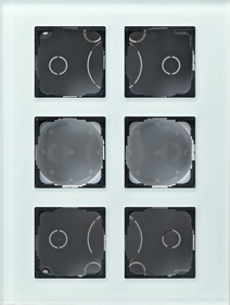 Gira Obudowa sześciokrotna Modułowe panele sterownicze Szkło seledynowe 138618