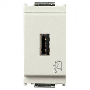 Vimar Idea Gniazdo ładowarki USB 5V 1,5A dla 120-230V 1M - Białe - 16292.B