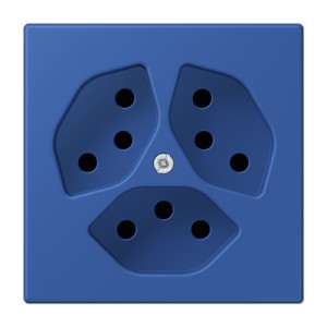 Jung Gniazdko Szwajcarskie 3-krotne Les Couleurs® Le Corbusier - Bleu outremer 59 - LC1523-13-4320K