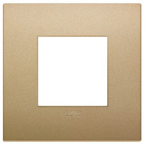 Vimar Ramka ozdobna Color-Tech Classic (lakierowany technopolimer) 2M - Złoto matowe - 19642.78