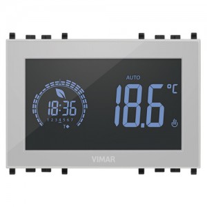 Vimar Termostat (Regulator czasowy) dotykowy - Neutralny - 02955.BN
