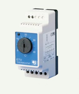 Elektra Regulator temperatury ETV 1991, manualny, elektroniczny, DIN
