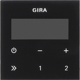 Gira Wyświetlacz do obsługi radia podtynkowego RDS System 55 (Czarne szkło) 248005