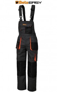 Beta Spodnie robocze na szelkach BetaEasy szare (Seria 7903E) Rozmiar S 079030901