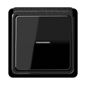Jung Przycisk CD Plus Podświetlony – Czarny – Ramka zewnętrzna – Granit