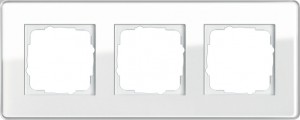 Gira Ramka potrójna Gira Esprit Szkło C białe 0213512