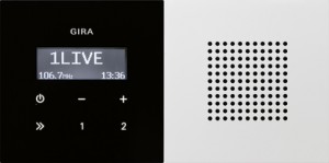 Gira Radio podtynkowe RDS F100 biały 2280112