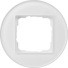 Gira Ramka pojedyncza Gira Studio szkło białe 0211130