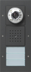Wideodomofon natynkowy potrójny System Domofon antracytowy 127067