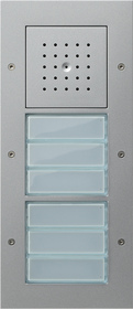 Bramofon natynkowy potrójny System Domofon aluminiowy 126865