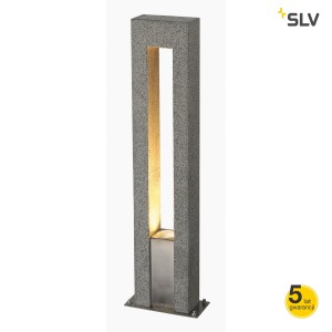 SLV Lampa ARROCK ARC GU10, granit, w kolorze sól z pieprzem, GU10, max. 35W, IP44 - 231420