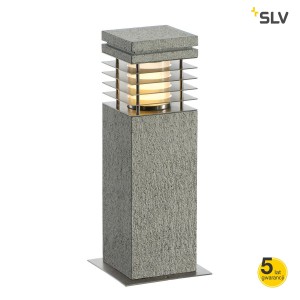 SLV Lampa ARROCK granitE 40 granit, w kolorze sól z pieprzem E27, max. 15W, IP44 - 231410