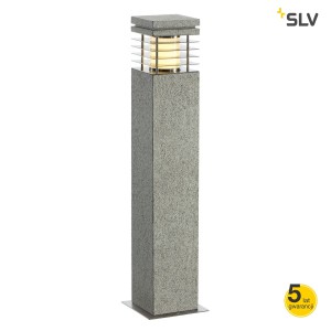 SLV Lampa ARROCK granitE 70 granit, w kolorze sól z pieprzem E27, max. 15W, IP44 - 231411