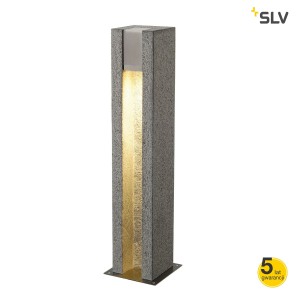 SLV Lampa ARROCK SLOT GU10, granit, w kolorze sól z pieprzem GU10LED, max. 4W, IP44 - 231440
