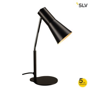 SLV Lampa biurkowa PHELIA, czarny, aluminium/stal, GU10 - 146000