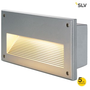 SLV Lampa BRICK DOWNUNDER E14 do wbudowania, srebrnoszary, max 40W, IP44 - 229062