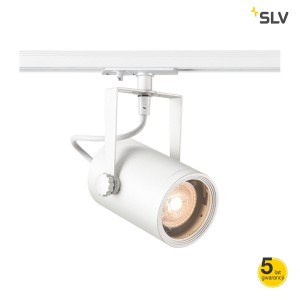 SLV Lampa EURO SPOT GU10, biały, max. 25W do szyny 1-fazowej - 143811