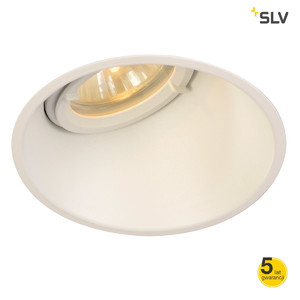 SLV Lampa HORN-A GU10, stal, 1 x GU10, max. 50W, matowo biała - 113151