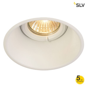 SLV Lampa HORN-O GU10, stal, 1 x GU10, max. 50W, matowo biała, IP21 - 113161
