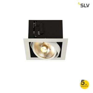 SLV Lampa KADUX 1 ES111 kwadratowa, matowo biała, max. 50W - 115541