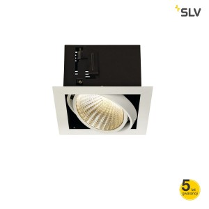 SLV Lampa KADUX LED DL SET XL, kwadratowa, matowo biała, 24W, 30°, 3000K - 115731