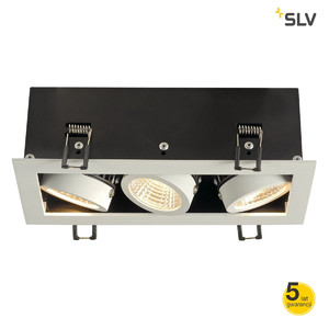 SLV Lampa KADUX LED DL SET, prostokątna, matowo biała, 3 x 9W, 38°, 3000K - 115721